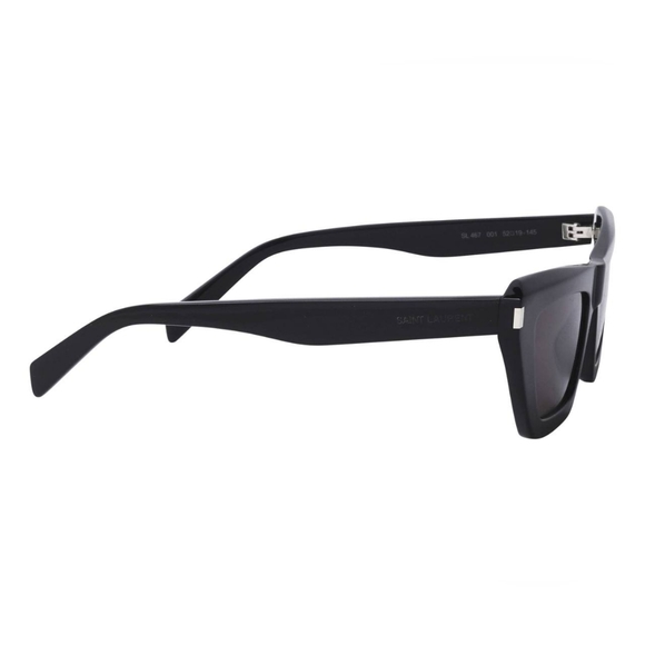 NEW SAINT LAURENT SL467 001 WOMEN BLACK CAT EYE  SUNGLASSES SL 467 001 - Picture 7 of 9